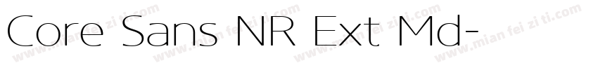 Core Sans NR Ext Md字体转换